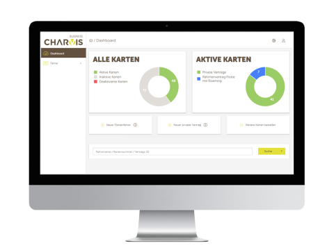 charVIS Business Dashboard Main